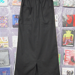 3line　long　skirt:black 5枚目の画像