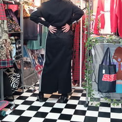 3line　long　skirt:black 7枚目の画像