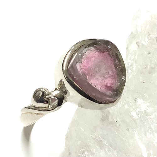 シルバー925 ウォーターメロン トルマリン 電気石 リング