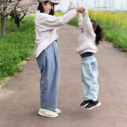 まぁるいシルエットが可愛い、おとな女子のゆったりエッグパンツ【受注製作】 9枚目の画像