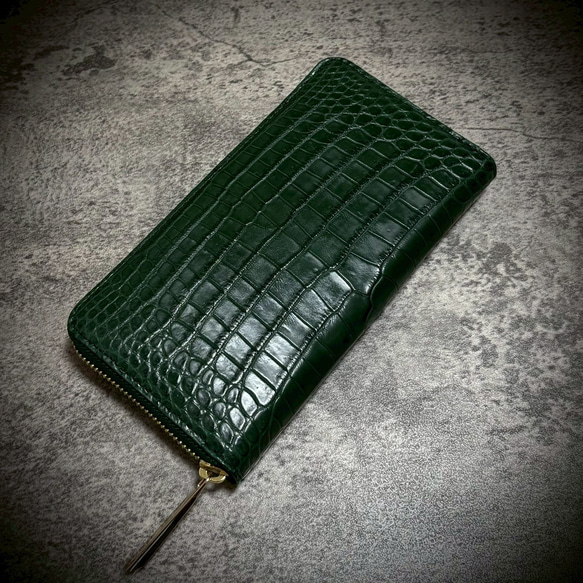 クロコダイル 長財布 メンズ レディス 大容量 カード15枚収納 長財布