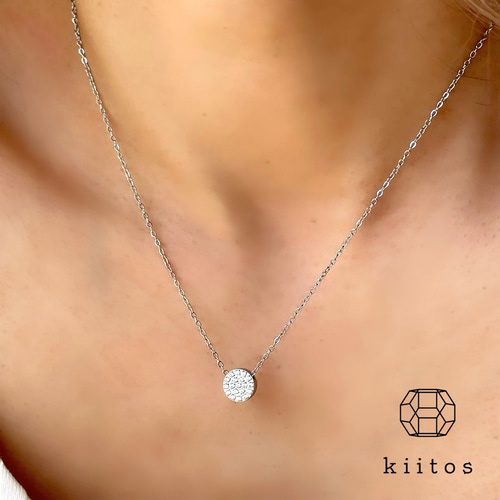 つけっぱなし！OK♪ 316L サージカルステンレス CZ ダイヤ パヴェ