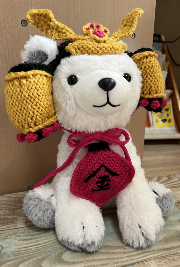 大きめ 子供の日 兜 五月人形 端午の節句 ハンドメイド 猫 犬