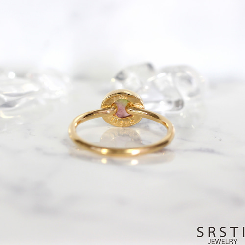 ☆一点物☆バイカラートルマリン K18GP リングC 指輪・リング SRSTI