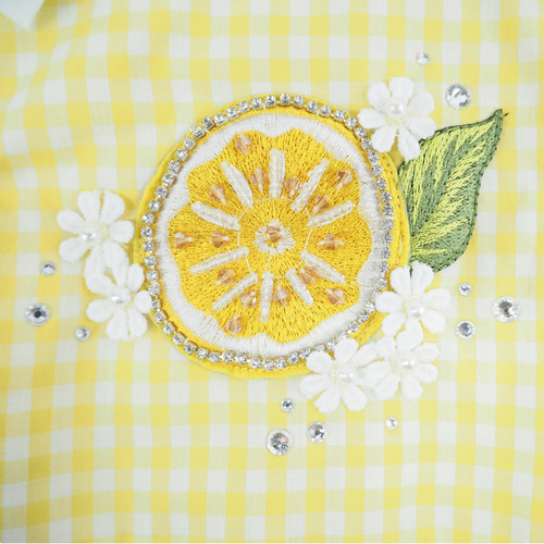 ワンピース リボン ドッグウェア チェック 夏 春 トップス かわいい