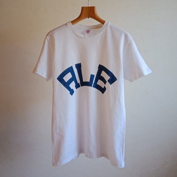 「ALE」　藍染め　Tシャツ 4枚目の画像