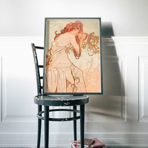 アルフォンス・ミュシャ（Alphonse Mucha） Les Saisons 4