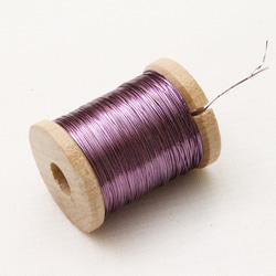 フランス製ヴィンテージメタル糸1巻 紫色（No.2314） 3枚目の画像