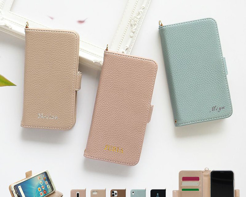 手染めターコイズマーブルのスリムなシザーケース ファッション小物