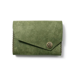 寬名片夾 [OLIVE] Miscellaneous Goods Gift Leather 第2張的照片