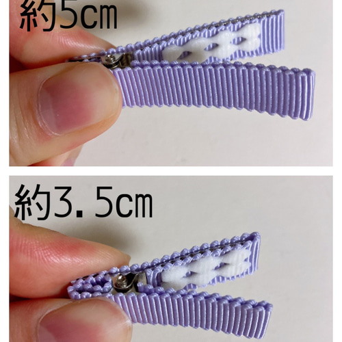 梅の髪飾り〜お花2つ①〜○ちりめん細工 つまみ細工○ヘアクリップ