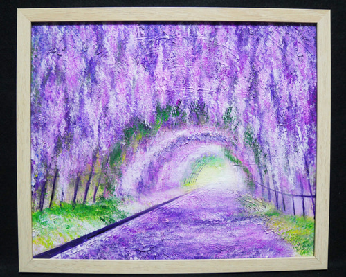 油絵 絵画 【フジのトンネル】 油絵 絵画フジのトンネル 絵画 HR 通販 15758065｜Creema