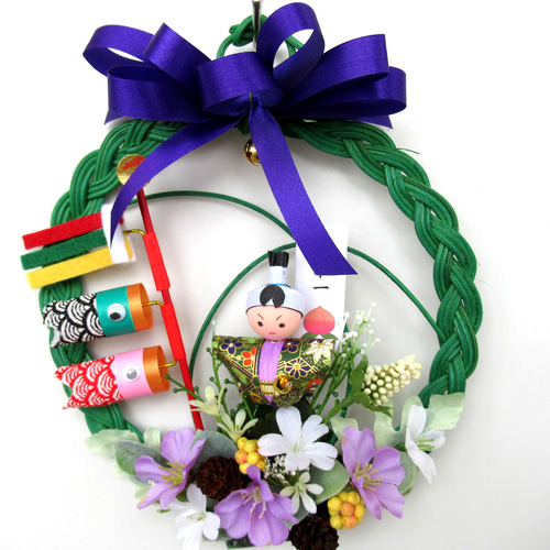 こどもの日リース飾り 小23-7 タペストリー・壁掛け kisetukazari2