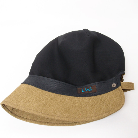 ピッコロフリー・リネン/フリーサイズ UV たためる帽子 風に飛ばない帽子　 7枚目の画像