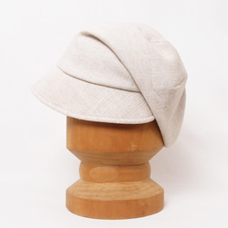ピッコロフリー・コットンリネン/ フリーサイズ UV たためる帽子 風に飛ばない帽子　 3枚目の画像