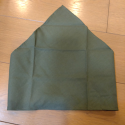 大人用三角巾 ゴム入り 青 無地 その他ファッション雑貨 ht-hana