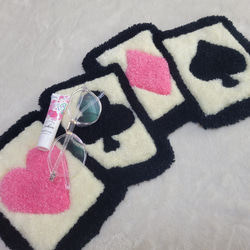 おにぎりのミニラグ タフティング ラグマット パンチニードル 毛糸