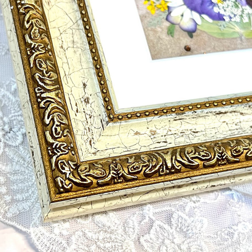 ロココ調の気品あふれる押し花アート額 ギフト 母の日 その他
