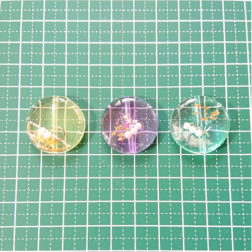 デコビーズ☆6個 j-26 カラージェル/ビーズ/デコレーション ビーズ 