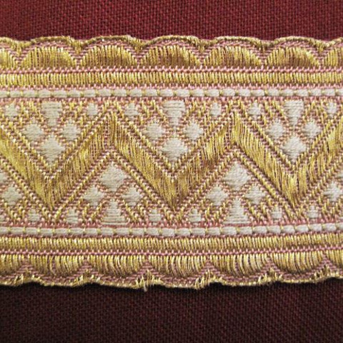 フランス製 アンティーク 金糸刺繍シルクブレード（No.967） リボン