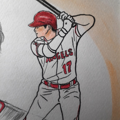 大谷翔平 絵、額付 大谷翔平 絵、額付 （激安特価 A4 翔平 ポスターの通販 楽天市場