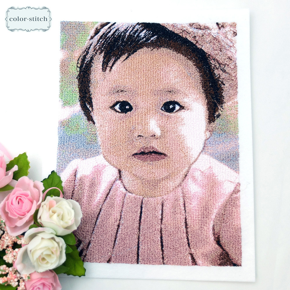 フォト刺繍スタンダード｜写真からつくるリアル刺繍【オーダーメイド】