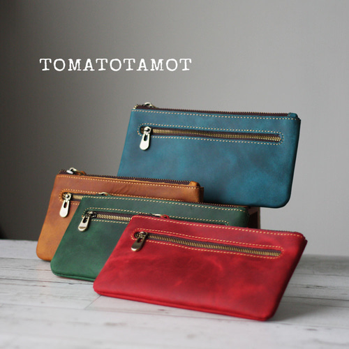 本革 通帳ケース マルチケース ペンケース 筆入れ オイルレザー