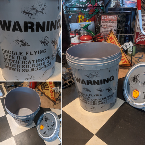 アメリカン雑貨 インダストリアル ダストボックス ガレージライフ ポリ