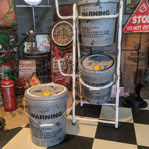 アメリカン雑貨 インダストリアル ダストボックス ガレージライフ ポリ