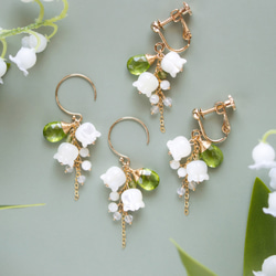 ラブラドライト（ヘキサゴンカット）とレクタングルチェーンの