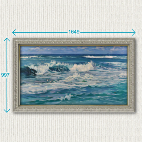 水天一色】油絵原画 M80変形 一点物 仮額付き 豪華プレゼント 水天一色】油絵原画 M80変形 一点物 仮額付き 豪華プレゼント