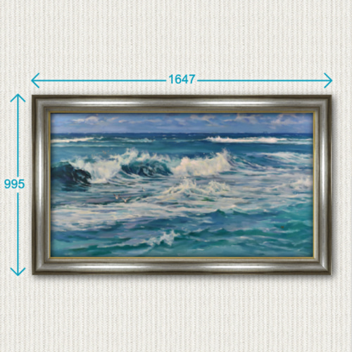 水天一色】油絵原画 M80変形 一点物 仮額付き 豪華プレゼント 水天一色】油絵原画 M80変形 一点物 仮額付き 豪華プレゼント