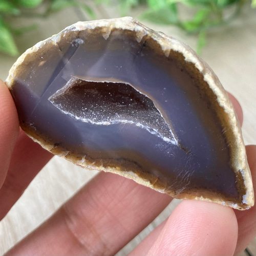 大地の恵みで浄化する/瑪瑙ジオード/パワー 天然石 ストーン  