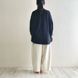 [黒] ジャンパースカートのためのぽわんと袖カットソーブラウス　袖ギャザー　フリーサイズ 7枚目の画像
