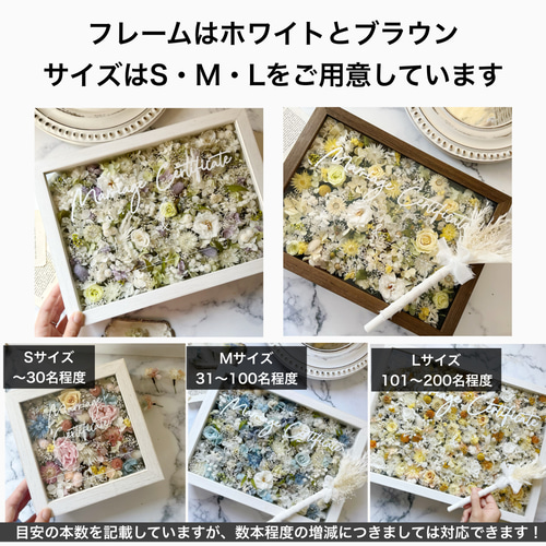 ちな様　　結婚証明書】大人気　ドライフラワー　ゲスト参加型　おしゃれ　紫陽花 効率的にコスパ良く】ゲスト参加型の結婚証明書セレモニーを準備