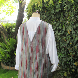 ウール着物から作った　ジャンパースカート。 3枚目の画像