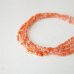 メタリック ネイビーブルー しずく ガラス ビーズ ネックレス 紺色 藍