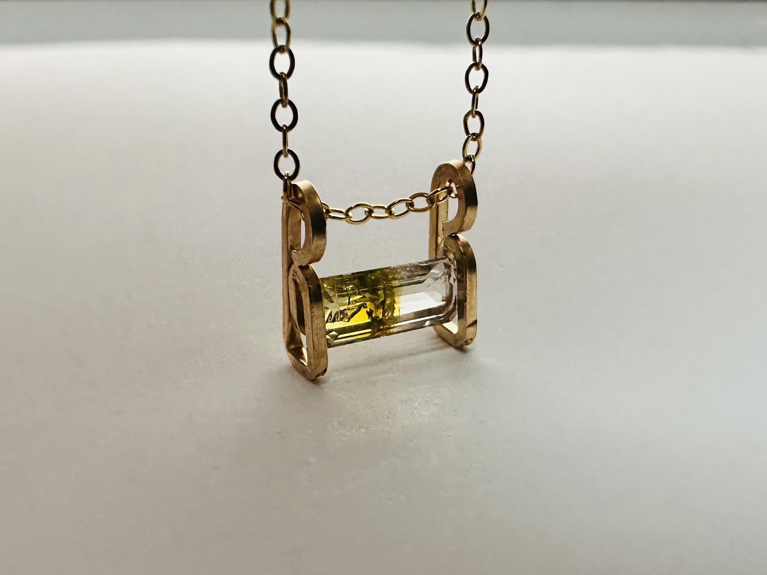 バイカラートルマリン ネックレス 14kgf 13,350円