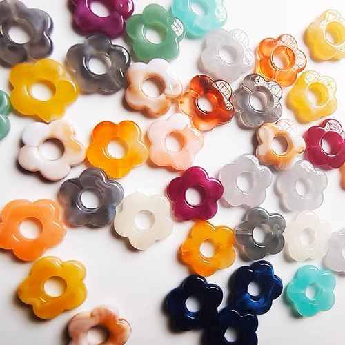 14x4mm/20個】縦穴 フラワー パーツ ハンドメイド ビーズ 材料 14x4mm/20個】縦穴 フラワー パーツ ハンドメイド ビーズ 材料