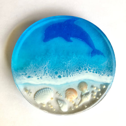 海レジンアート ハワイ 南国 癒しの海 お部屋にりを o