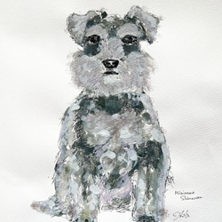 専用【原画】 犬の絵　シュナウザー、チワワ　鉛筆画 d451314ea46118ed4df4445ee3a361