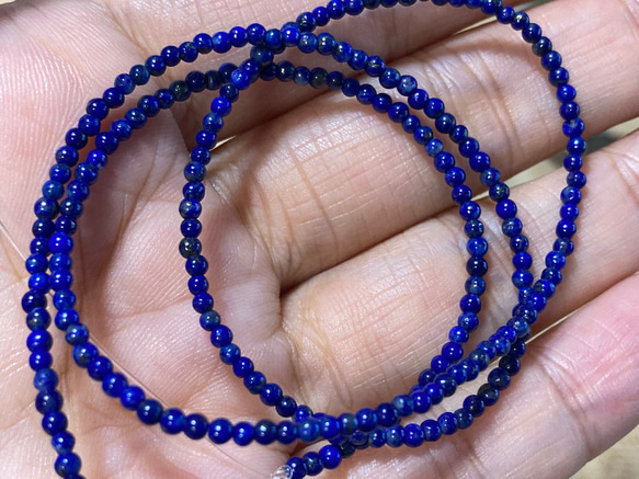 Q23-1 天然 ラピスラズリ 青金石 ミニ 2.3MM 天然石 mika-Jewelry 通販