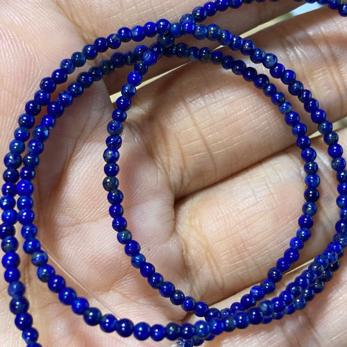 Q23-1 天然 ラピスラズリ 青金石 ミニ 2.3MM 天然石 mika-Jewelry 通販