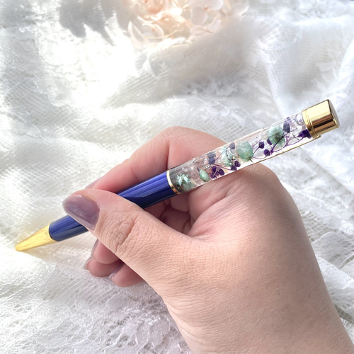 ボールペン　ハーバリウム　青　オレンジ　黄色　紫　白　セット　上司　女性 楽天市場】花 ボールペン ハーバリウムボールペン 完成品