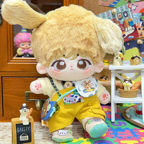 10cm 無属性ぬい 子犬 ゆ*⭕様 自作ぬいぐるみ 10cm 無属性 紫 犬