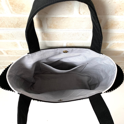 【オーダー品】　トートバッグ　前ポケット付きトート キャンバストート（L）インナーポケット付 | オリジナルトート