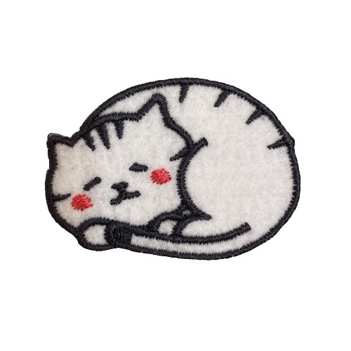 H.P.FRANCE - 【BonMarche100人展購入☆フランス製】ねこ刺繍