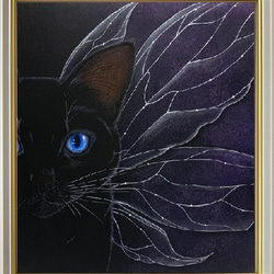 原画 猫 黒猫 ダークファンタジー ホラー アート 絵画 画家 ハンドメイド 76cb157f507906ce118c44b0e25f57