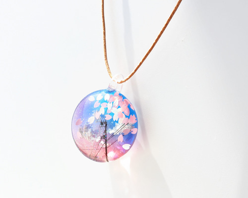 5000で送料無料】空レジン《桜風景・回想》レジンアクセサリー