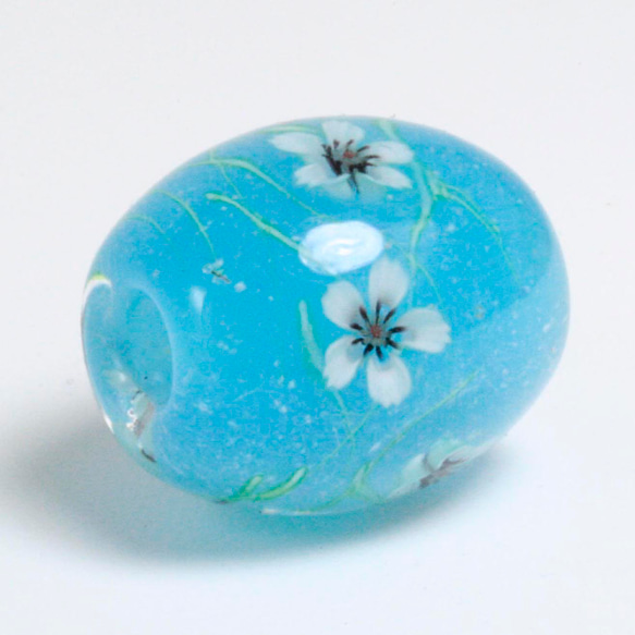 インコ 猫 とんぼ玉 トンボ玉 蜻蛉玉 ペンダントトップ 13466-491